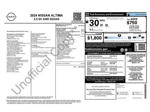 Used 2024 Nissan Altima 2.5 SV w/ SV Premium Package image 20
