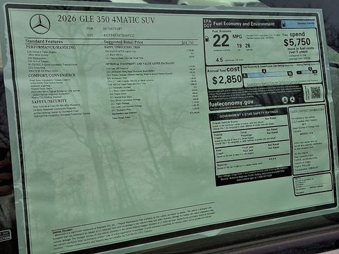 New 2026 Mercedes-Benz GLE 350 4MATIC image 19