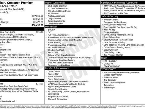 Used 2025 Subaru Crosstrek 2.0i Premium image 30