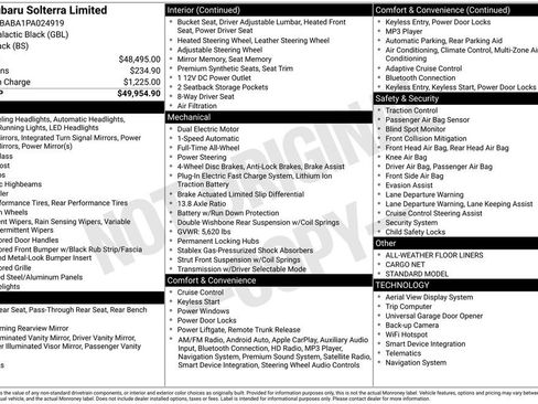 Used 2023 Subaru Solterra AWD image 17