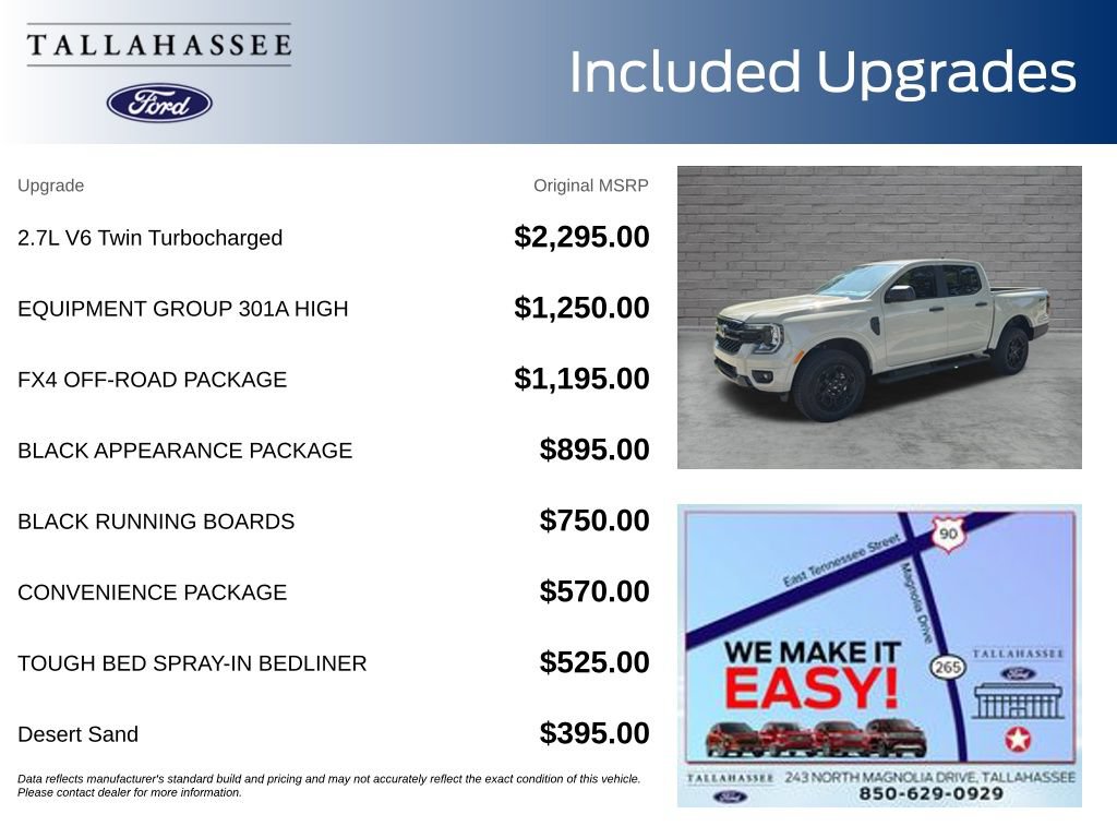 New 2026 Ford Ranger XLT w/ Equipment Group 301A High AWD/4WD image 3