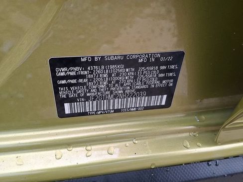 Certified 2022 Subaru Crosstrek 2.5i Limited AWD/4WD image 48