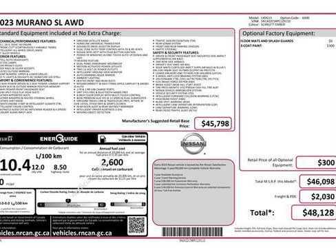 Used 2023 Nissan Murano SL image 7