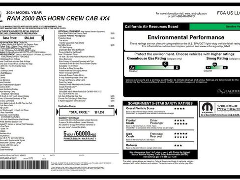 Used 2024 RAM 2500 Big Horn w/ Bed Utility Group image 3