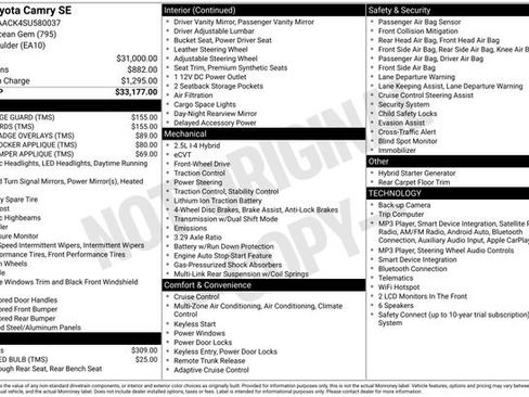 Used 2025 Toyota Camry SE FWD image 16