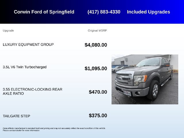 Used 2013 Ford F150 XLT w/ Luxury Equipment Group AWD/4WD image 5
