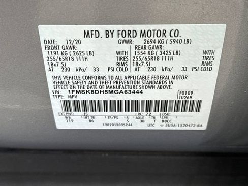 Used 2021 Ford Explorer XLT AWD/4WD image 58