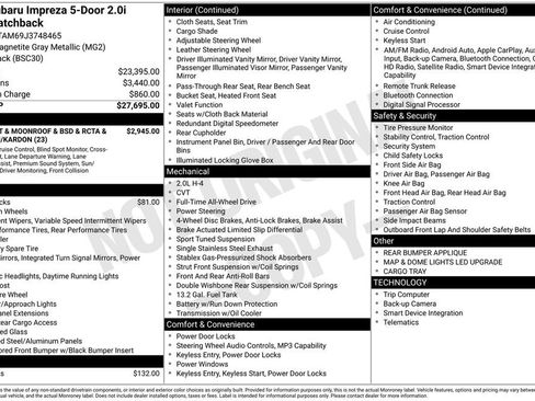 Used 2018 Subaru Impreza 2.0i Sport image 26