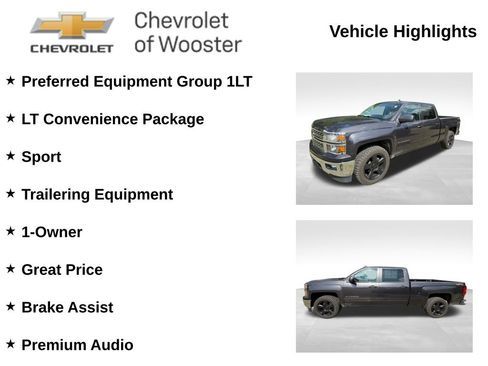 Used 2015 Chevrolet Silverado 1500 LT w/ LT Convenience Package AWD/4WD image 2