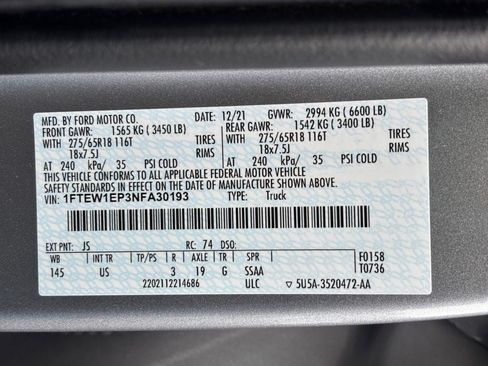 Used 2022 Ford F150 XLT w/ Equipment Group 302A High AWD/4WD image 36