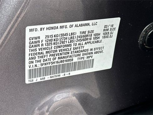 Certified 2018 Honda Pilot LX image 32