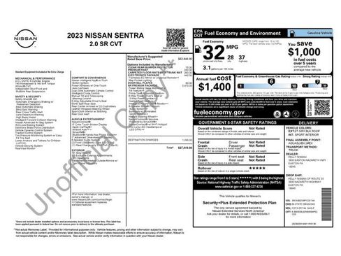 Certified 2023 Nissan Sentra SR w/ SR Premium Package image 10