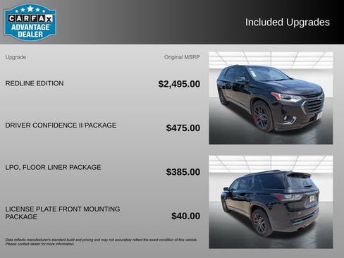 Used 2019 Chevrolet Traverse Premier w/ Redline Edition FWD image 3