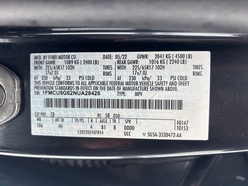 Used 2022 Ford Escape SE w/ Convenience Package image 49