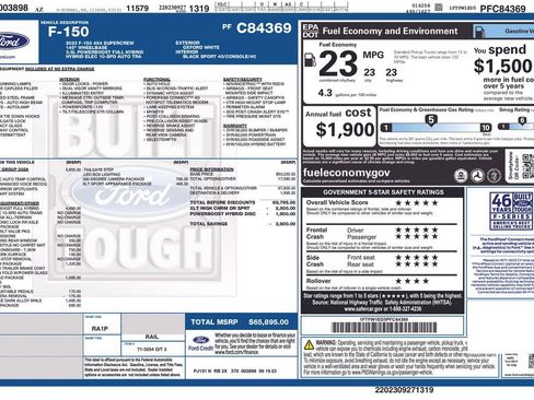Used 2023 Ford F150 XLT w/ Equipment Group 302A High AWD/4WD image 4