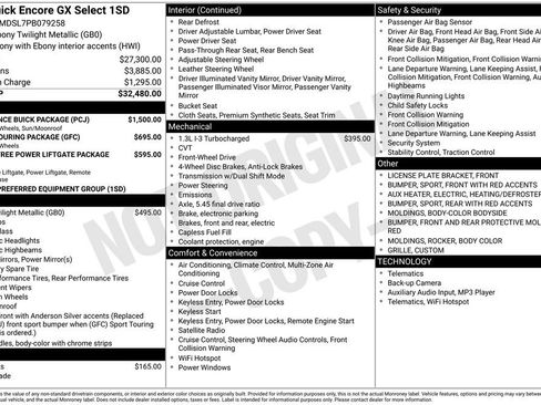 Used 2023 Buick Encore GX Select w/ Experience Buick Package image 13