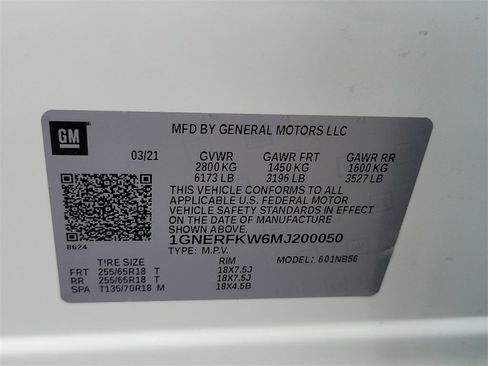 Certified 2021 Chevrolet Traverse LS w/ LPO, Cargo Package image 38