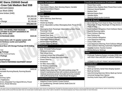 Used 2025 GMC Sierra 2500 Denali Ultimate AWD/4WD image 5