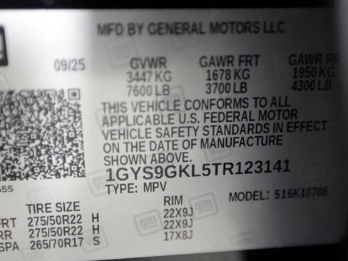 Used 2026 Cadillac Escalade Platinum Sport AWD/4WD image 58