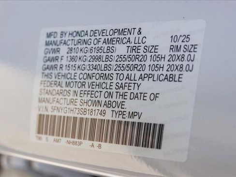 New 2025 Honda Pilot Touring image 26