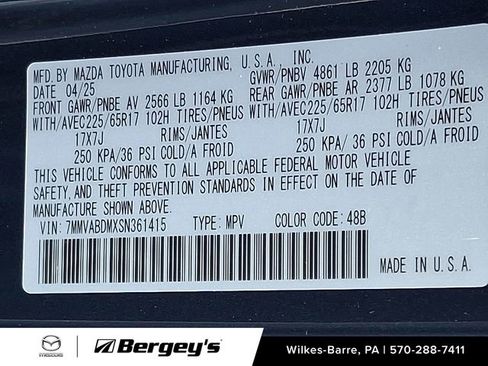 Certified 2025 MAZDA CX-50 AWD 2.5 S w/ Cargo Package image 22