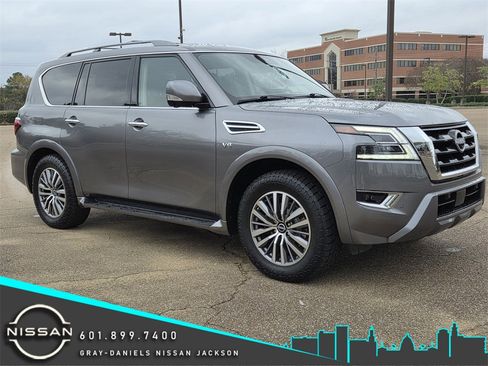 Used 2021 Nissan Armada SL w/ Captain's Chairs Package image 1