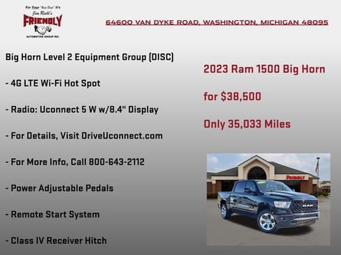 Used 2023 RAM 1500 Big Horn AWD/4WD image 30