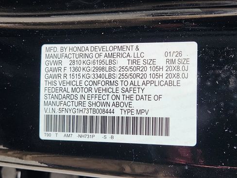 New 2026 Honda Pilot Touring image 18