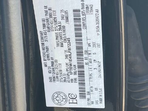 Used 2020 Ford F150 Lariat w/ Equipment Group 502A Luxury image 27