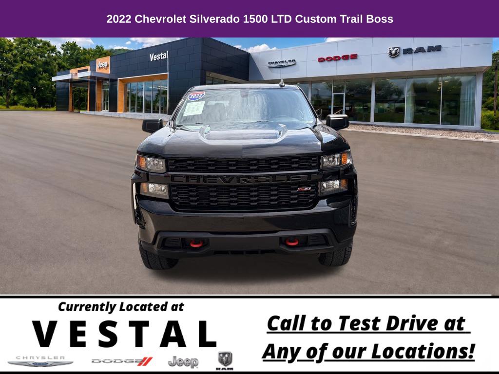 Used 2022 Chevrolet Silverado 1500 Custom Trail Boss w/ LPO, Dark Essentials Package AWD/4WD image 3