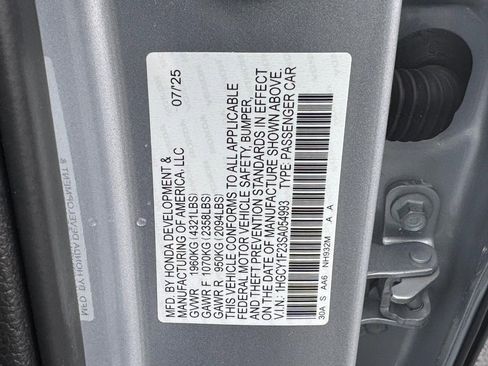 Certified 2025 Honda Accord LX image 25