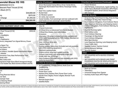 Certified 2022 Chevrolet Blazer RS image 6