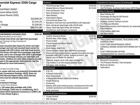 Used 2021 Chevrolet Express 2500 w/ Driver Convenience Package RWD image 17