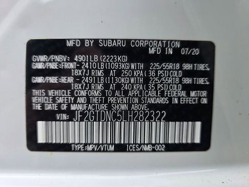 Used 2020 Subaru Crosstrek Hybrid w/ Moonroof Package w/Navigation image 28