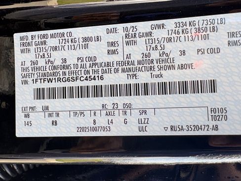 Used 2025 Ford F150 Raptor AWD/4WD image 69