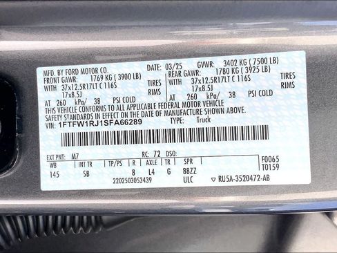 Used 2025 Ford F150 Raptor w/ Equipment Group 803A Raptor R AWD/4WD image 20