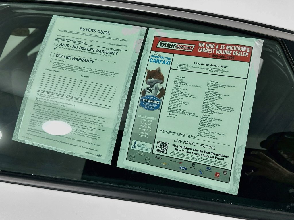 Used 2022 Honda Accord Sport image 14