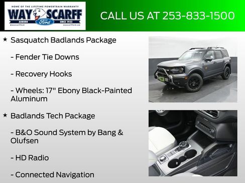 New 2025 Ford Bronco Sport Badlands w/ Sasquatch Badlands Package image 12