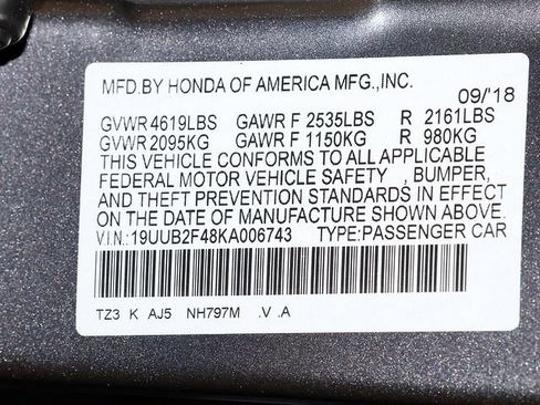 Certified 2019 Acura TLX V6 w/ Technology Package FWD image 37