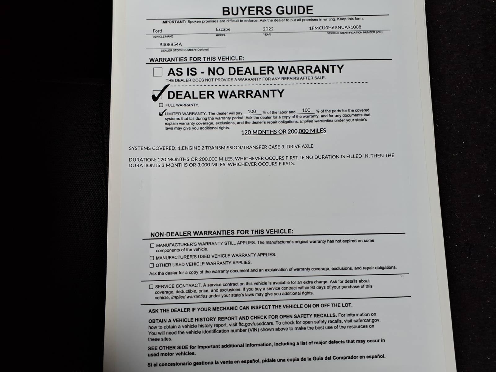 Used 2022 Ford Escape SEL FWD image 40