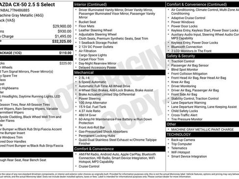 New 2026 MAZDA CX-50 AWD 2.5 S w/ Cargo Package image 2
