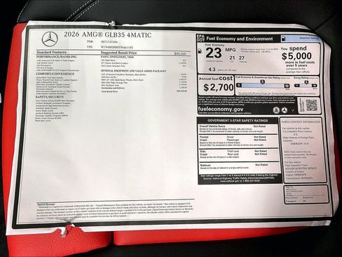 New 2026 Mercedes-Benz GLB 35 AMG 4MATIC image 19