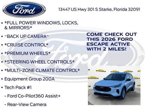 New 2026 Ford Escape Active w/ Tech Pack #1 image 10