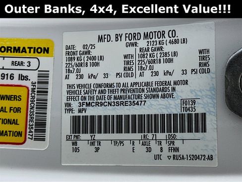 Used 2025 Ford Bronco Sport Outer Banks image 31