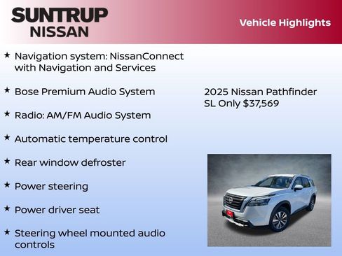 New 2025 Nissan Pathfinder SL w/ Cargo Package image 8