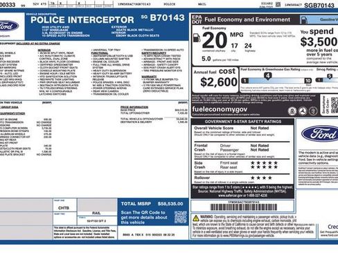 New 2025 Ford Explorer 4WD Police Interceptor image 1