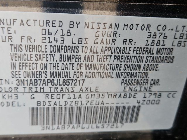 Used 2018 Nissan Sentra SV FWD image 15