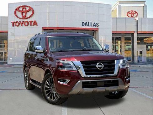 Used 2023 Nissan Armada Platinum w/ Captain's Chairs Package AWD/4WD image 1