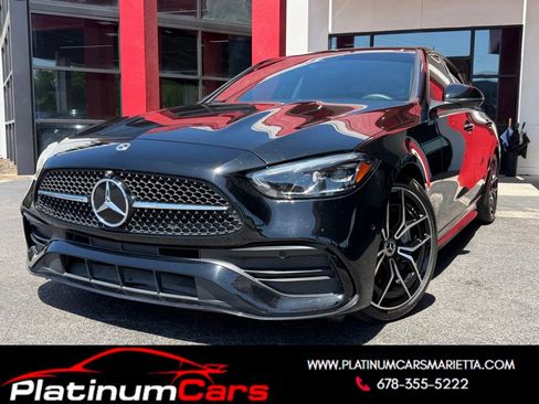 Used 2022 Mercedes-Benz C 300 Sedan w/ AMG Line w/ Night Package image 1