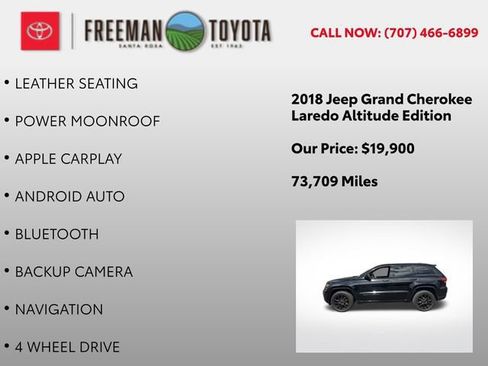 Used 2018 Jeep Grand Cherokee Altitude AWD/4WD image 12